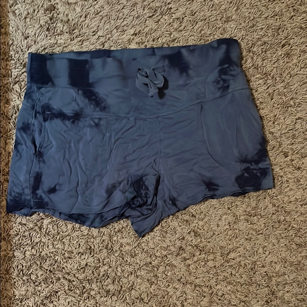 Navy Blue Tie-Dye Shorts
